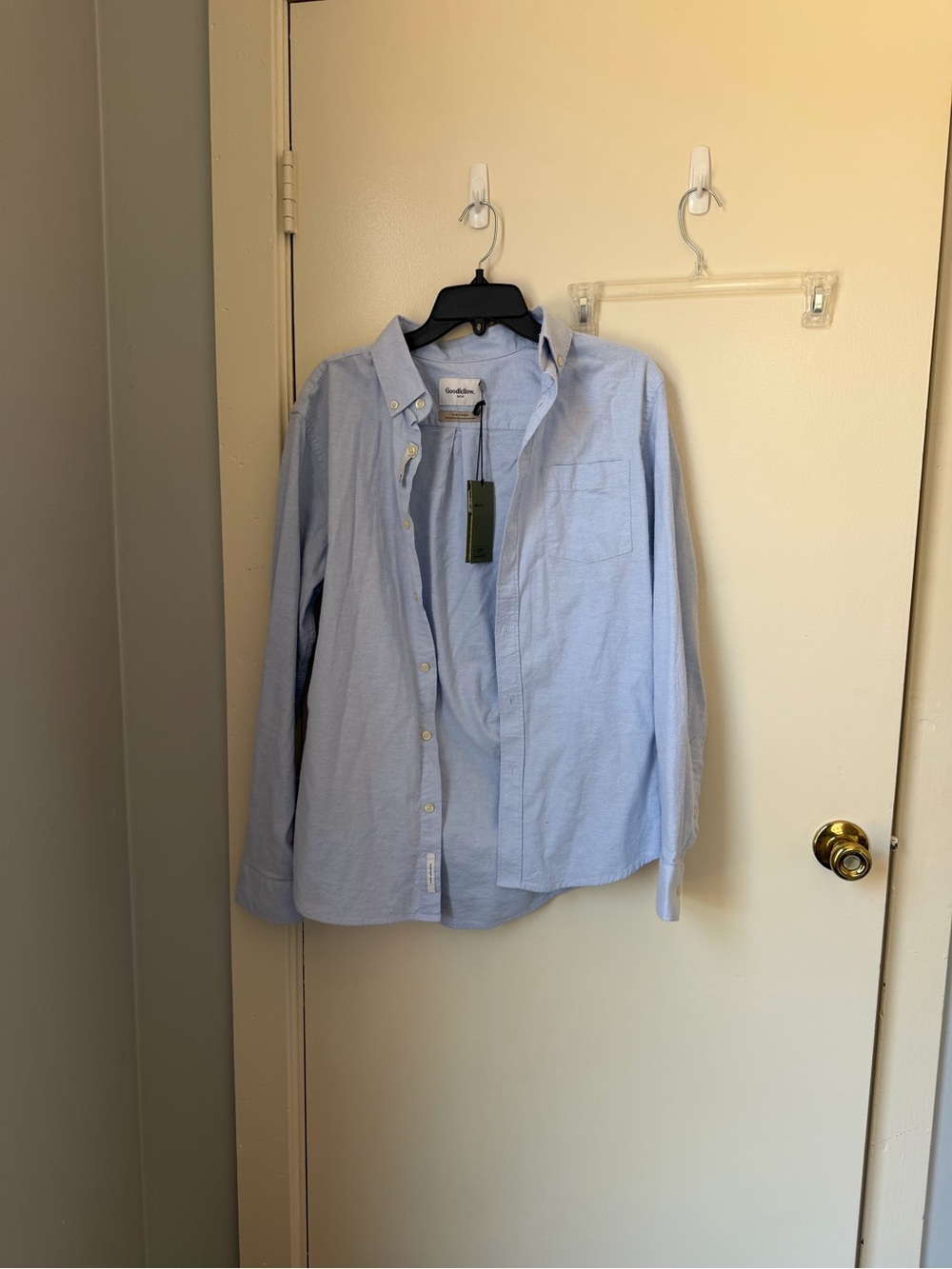New Goodfellow & Co Light Blue Slim Fit Button Down Shirt